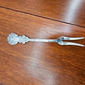 Exprns Ehrenberg Sweden Silver Plated Lemon Cocktail Relish‎ Fork Appetizer Vtg